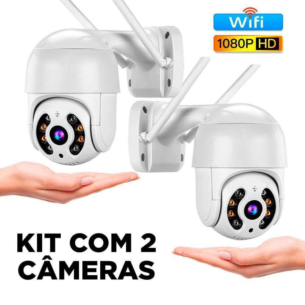 kit câmera de segurança externa wi-fi a prova de água aplicativo yoosee ou icsee visão noturna - Bivolt em Oferta na Shopee