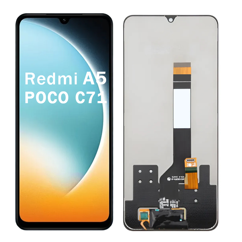 Tela Frontal Display Touch Lcd Compativel Redmi A5/ Poco C71 Sem Aro Preto