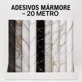 5/10/15/20 Metros Adesivo Papel de Parede Autocolante 5m x 45cm Madeira Mármore Geométrico em Oferta na Shopee
