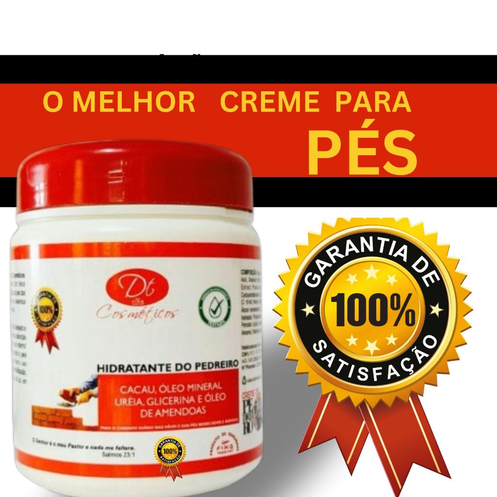 Creme  Do Pedreiro Com Hidratação Profunda Dos Pés Mãos Pele Ressecada Rachadas  Aspera do dia a dia em Oferta na Shopee