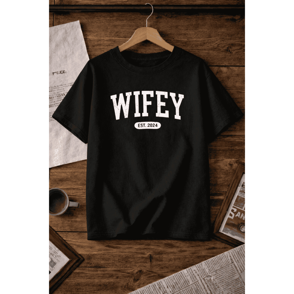 Camiseta Camisa Feminina Algodão Oversized Treino Streetwear Academia Wifey Lançamento