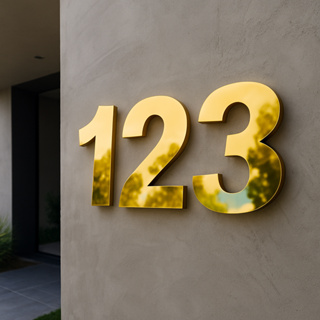 Kit Números Residencial Casa Apartamento Preto Prata Dourado em Oferta na Shopee