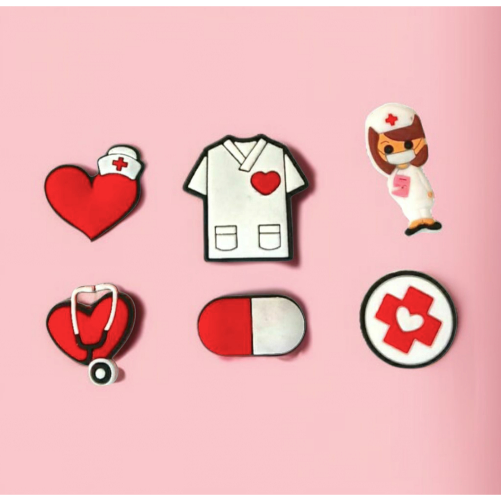 Kit de 6 Pins Apliques Enfeites Bottons para Babuche –  Acessórios Decorativos