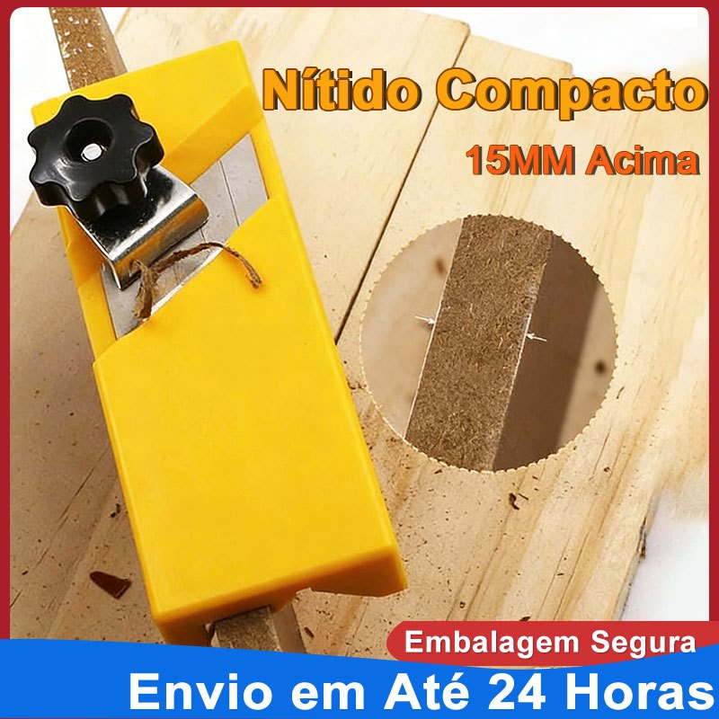 Plaina Cortador Refilador de Fita Borda Curvada 45° para MDF Drywall Gesso Carpintaria