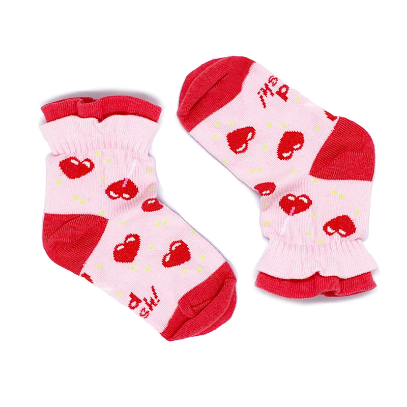Meia Cano Curto Soquete Colorida KidSplash! Lollipop Fru-fru