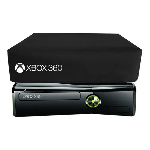 Capa Protetora Antipoeira Para Xbox 360 Superslim / Slim - Preto Resistente Impermeável Envio Rápido