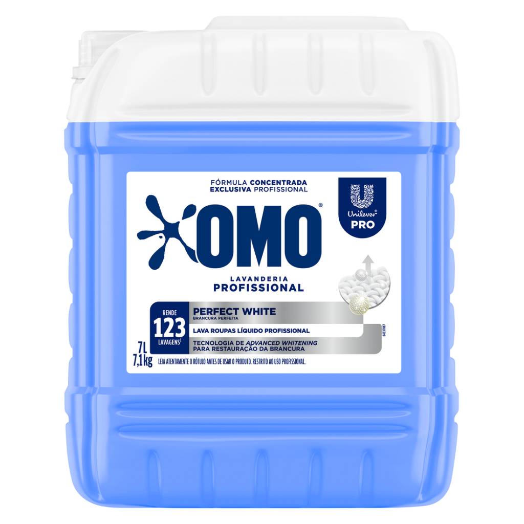 Imagem Sabão Líquido Omo Profissional Perfect White Pro 7L