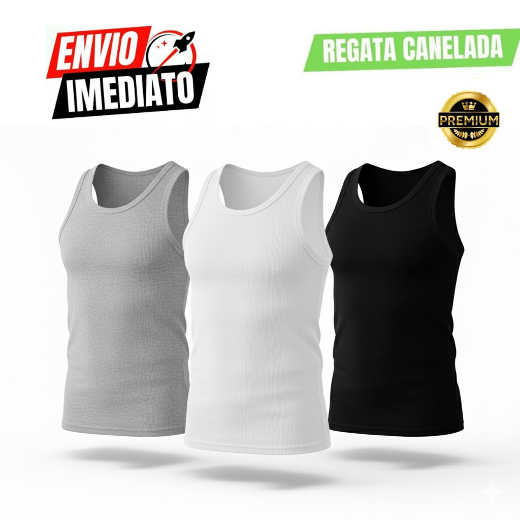 Kit 2 Regatas Masculinas Modelo Americano Fitness Academia Treino Casual Camisa