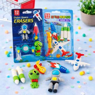 4 Borrachas Espaciais Astronauta Foguete Escolar Infantil Criativa Material Divertido Crianças em Oferta na Shopee