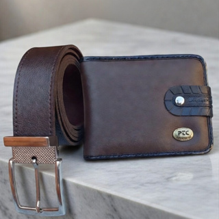 Kit Carteira Masculina Grande fecho de Botão Pantuccine Alta Qualidade em Oferta na Shopee