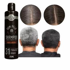Shampoo Escurecedor Dom Pelo 250ml Reduz Fios Brancos -Dom Pelo Original - Envio Imediato