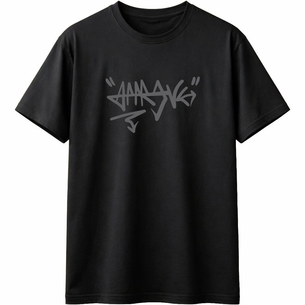 Camiseta Masculina Estampada Preta Básica, Unissex, Confortável, Estilo Urbano em Oferta na Shopee