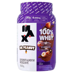 Whey Protein Concentrado 100% Whey Dr Peanut Max Titanium 900g
