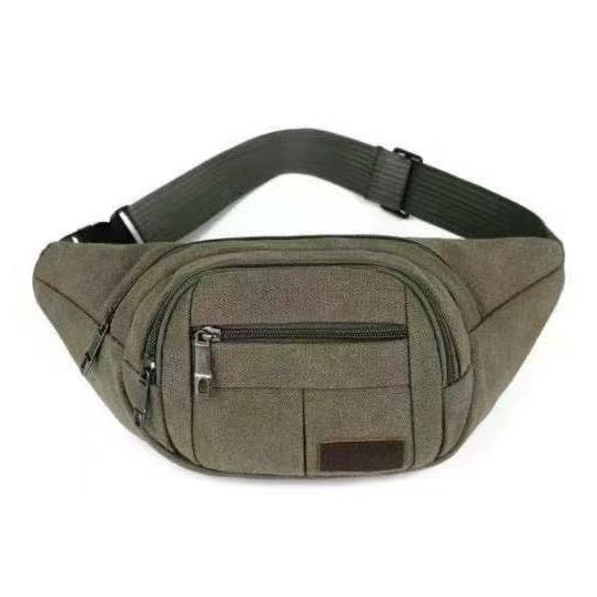 Pochete Masculina Grande De Lona Resistente Cintura Bolsa Organizadora Unissex codigo: — imagem 2 de 2