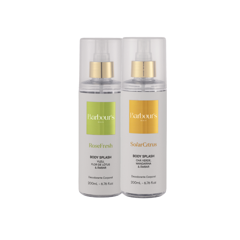 Kit Body Splash Rose Freshe Solar Citrus Barbour's 200ml em Oferta na Shopee