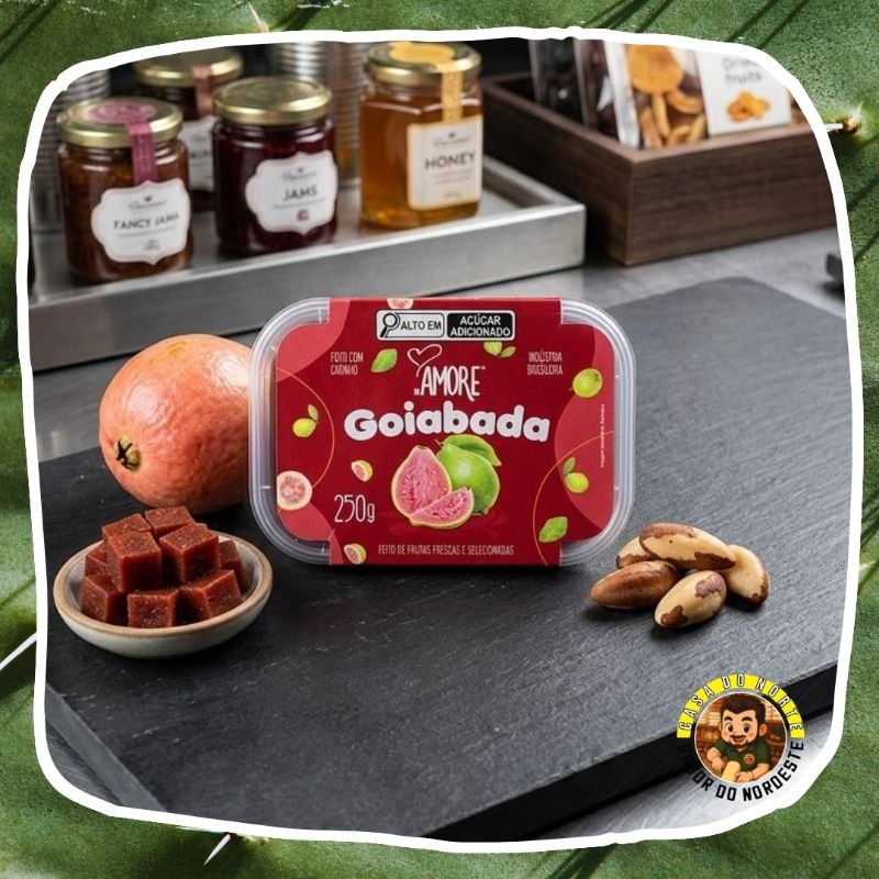 Goiabada Tradicional e Goiabada Cascão Premium - 250G Amore