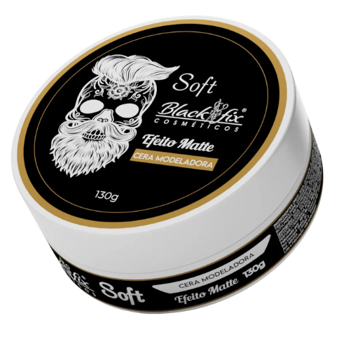 Cera Modeladora Soft Efeito Matte 130g -Visual Seco e Natural -  Black Fix