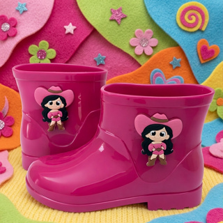 Galocha Infantil Menina Botinha Turma Da Boiadeirinha Ana Castela Leve Antiderrapante Envio Rápido em Oferta na Shopee