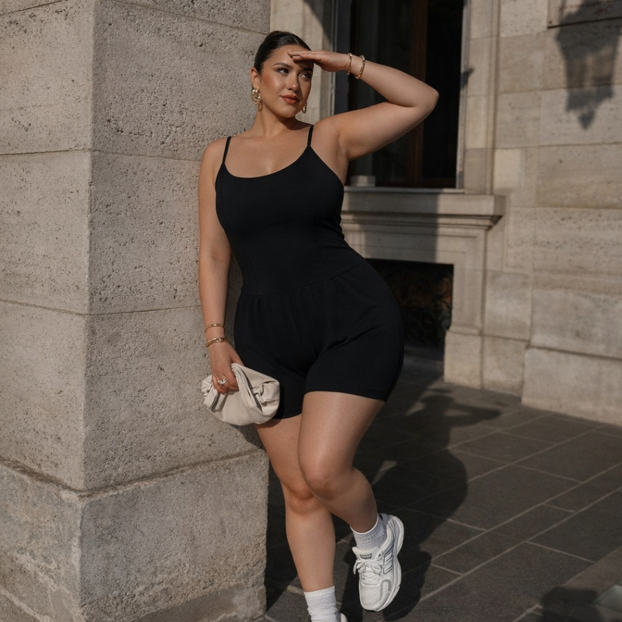 Macaquinho Feminino Confortável Básico Alcinha