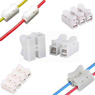 Kit Conector de Fio C/ Pressão Emenda Dupla Sem Solda Para Fios Engate Rápido Bipolar em Oferta na Shopee