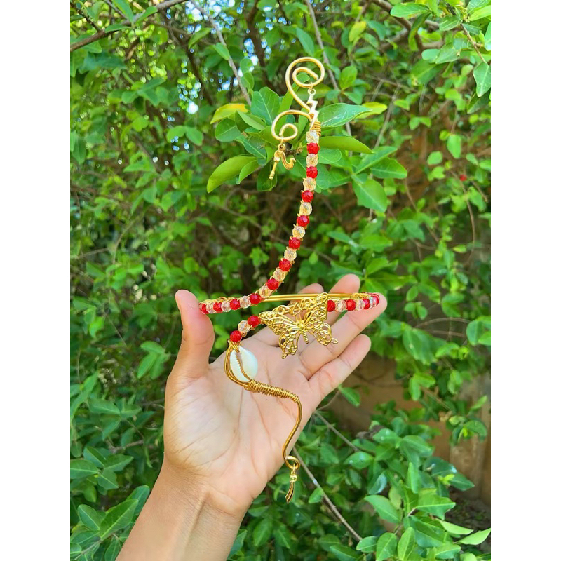 Bracelete Artesanal de Oyá AnuketArtesanais - orixá | acessório de macumba | acessório religioso | Iansa | joia de Iansa