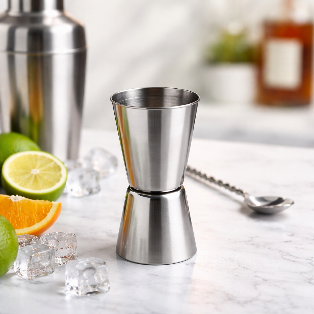 Dosador Duplo Inox 25ml e 50ml Medidor Profissional de Drinks Bar Bartender Aço Inoxidável Jigger em Oferta na Shopee