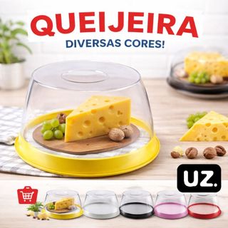 Porta Queijo - Queijeira Com Tampa – Porta Queijo Manteiga Para Mesa Café Cozinha Envio Full