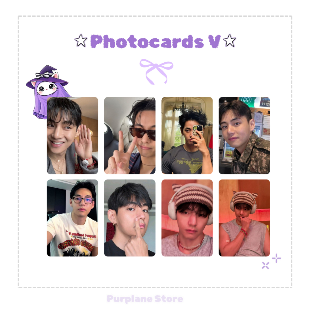 V Taehyung Selca Photocards Fanmade Kpop