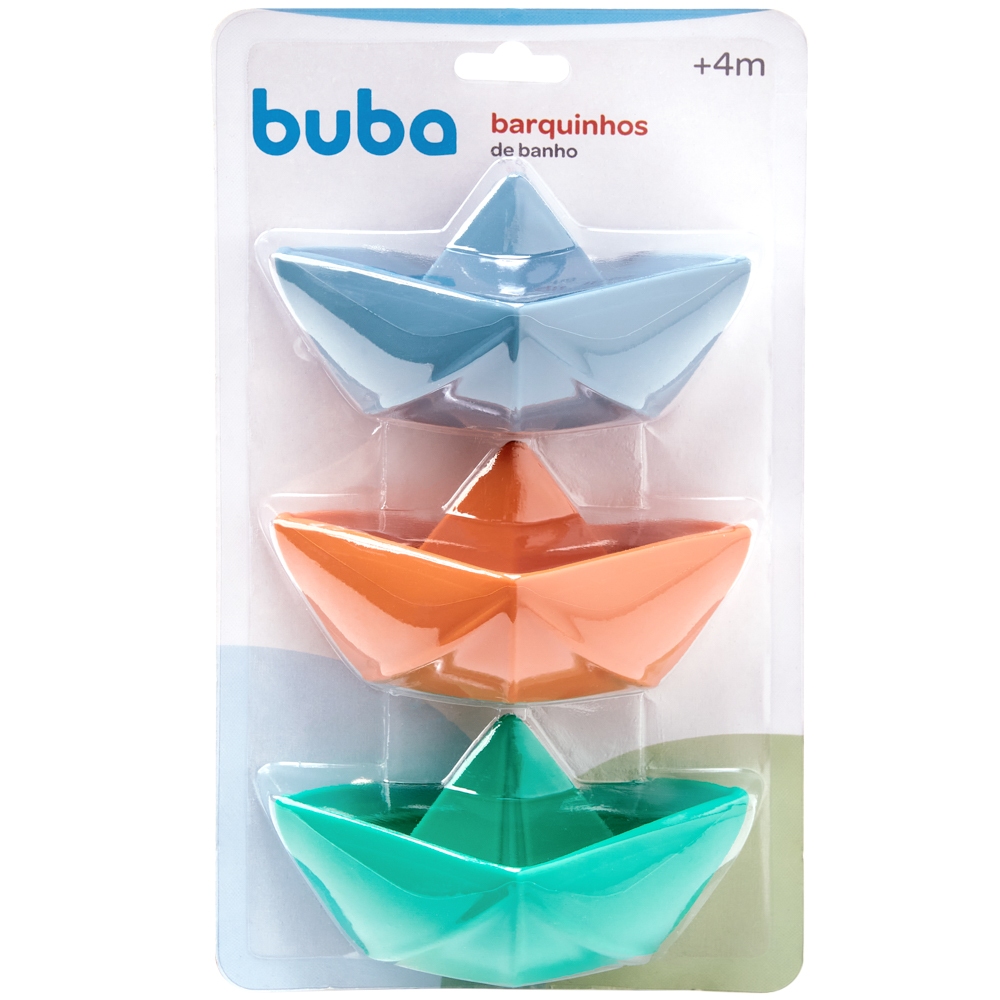 Brinquedo de Banho Barquinho em Silicone Infantil Buba Bebe Novidade
