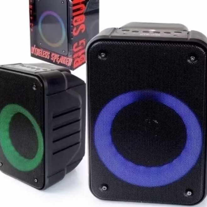 a Caixa de som potente amplificada 100wcom entrada microfone tws,super bass,leds,Bluetooth Rádio Pendrive,cartão,p2,alça