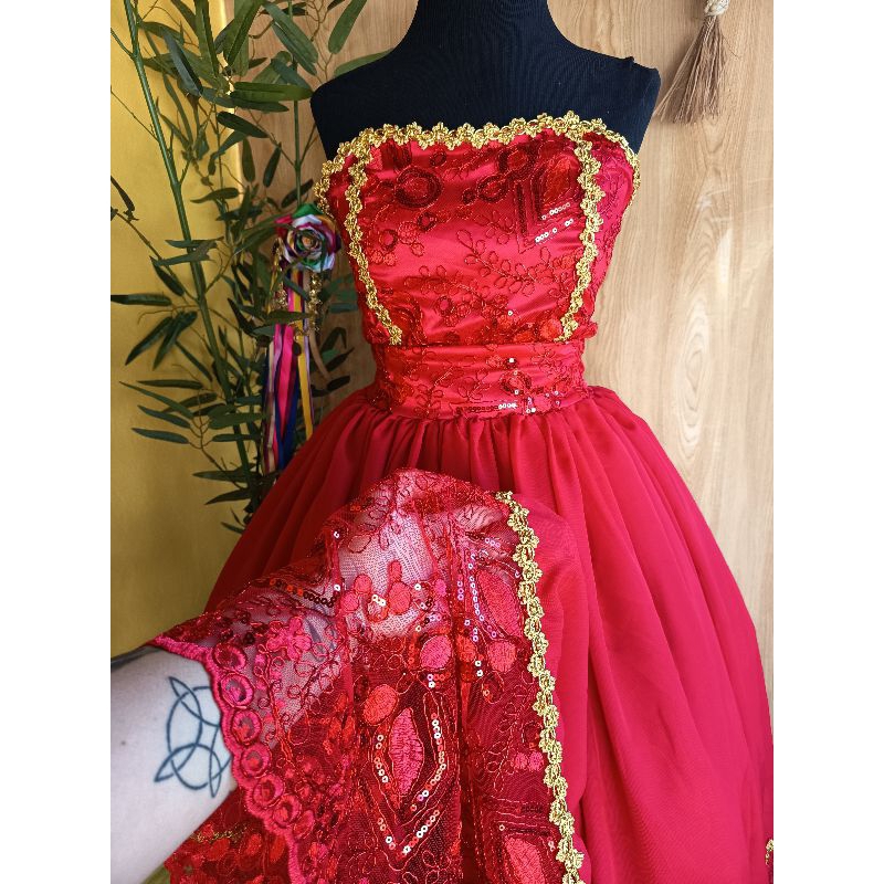 Conjunto pombogira preto dourado Maria Padilha figueira menina cabaré
