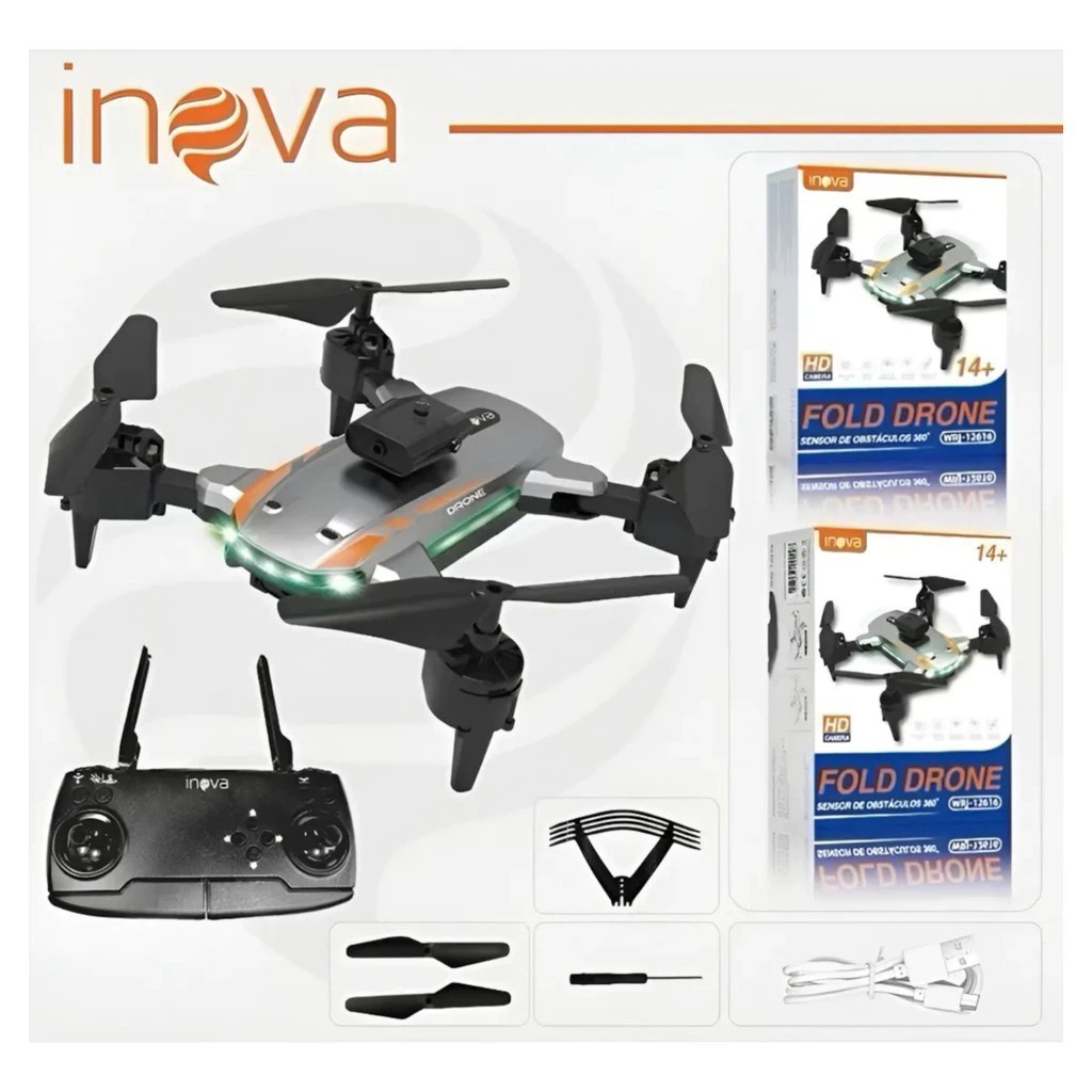 Drone Dual Câmera 4k Full Hd Gps Sensor Obstáculos Dobrável Original Inova Drone Voador Com Câmera