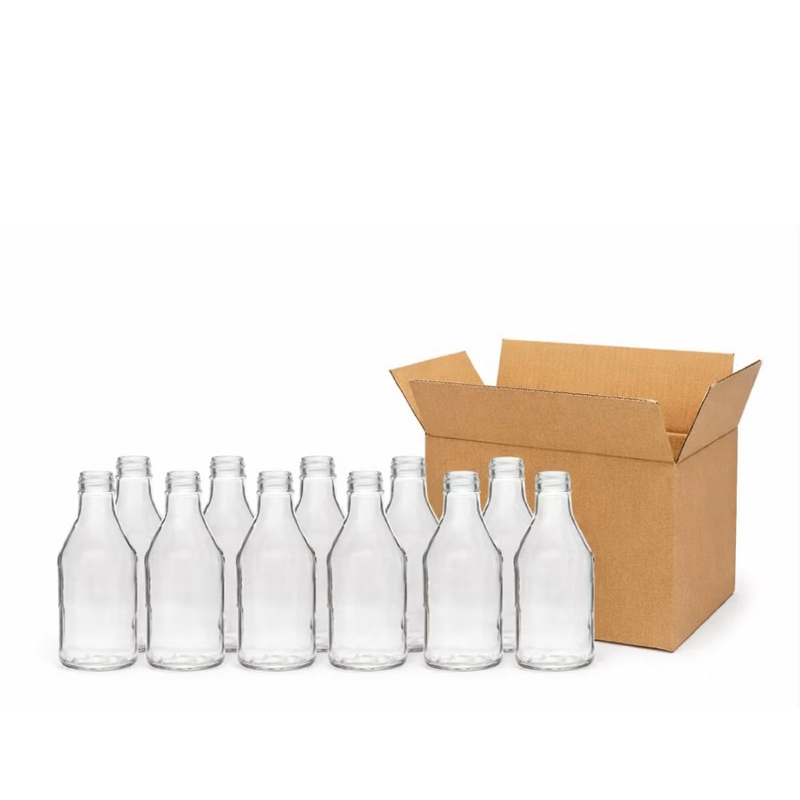 Kit 12 Garrafas vidro Coquinho 200ml Pressão Para Sucos, Kombucha e Bebidas e decoração