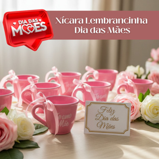 Kit 10 a 50 Lembrancinhas Dia Das Mães xicara plastica brinde presente 60 ml em Oferta na Shopee