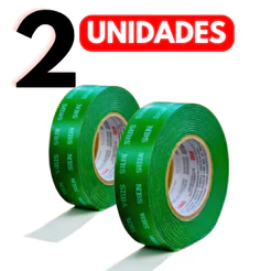Rolo Fita dupla face 12mmX2M Extra forte Transparente Fixa Tudo