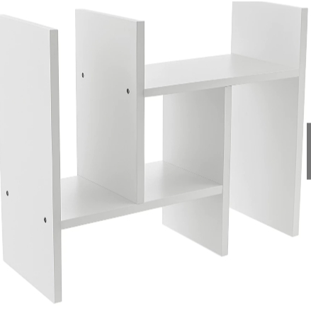 Nicho Organizador Ajustável Mdf De Mesa Decoração Livros Quarto Escritório