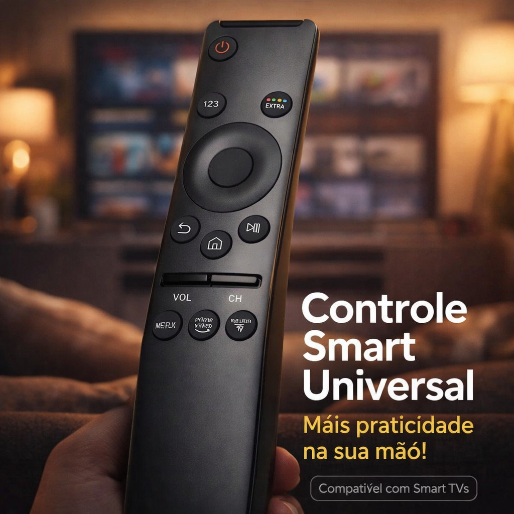 Controle Remoto Compatível com Smart TV samsung Universal Substituto Compatível Alta Precisão