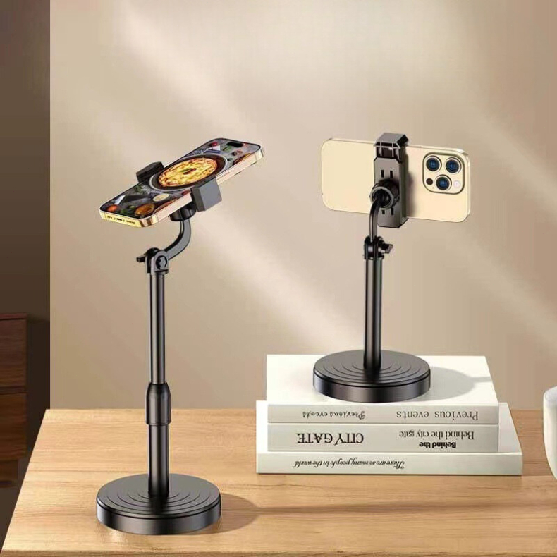 Suportes Tripé Para Celular Pedestal Ajustável Altura 360°  Mini Ideal Para Gravação De Vídeos