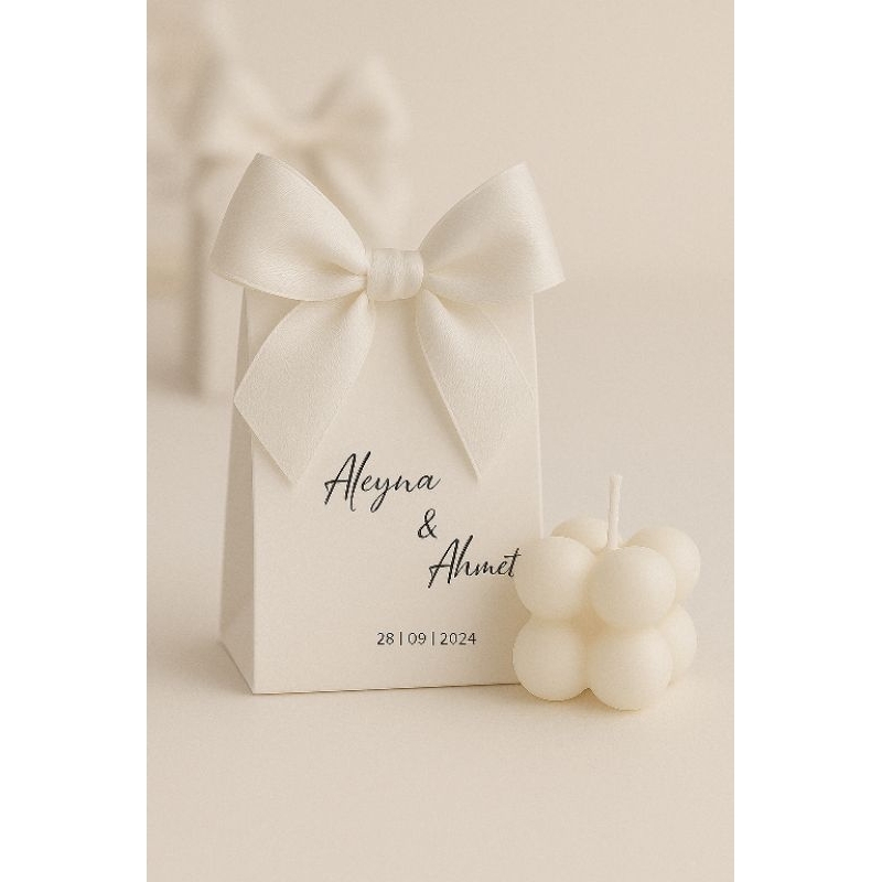 kit vela aromatica Bubble na tag personalizada, lembrancinha para casamento, aniversário, chá bebê, noivado, vela bubble