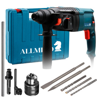 Martelete Rotativo Rompedor Furadeira Industrial Martelo 12 Peças 1200w Profissional Sds-…