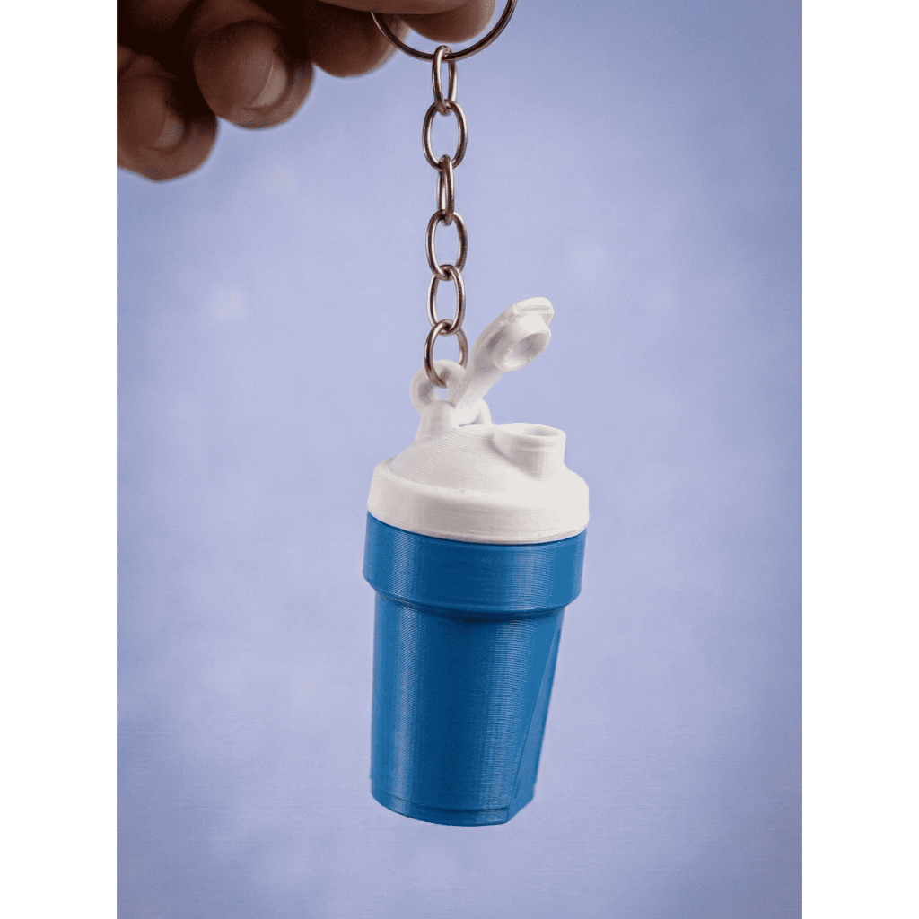 Chaveiro Mini Coqueteleira Academia Fitness / Shaker Whey Suplemento / Chaveiro para Mochila e Carro