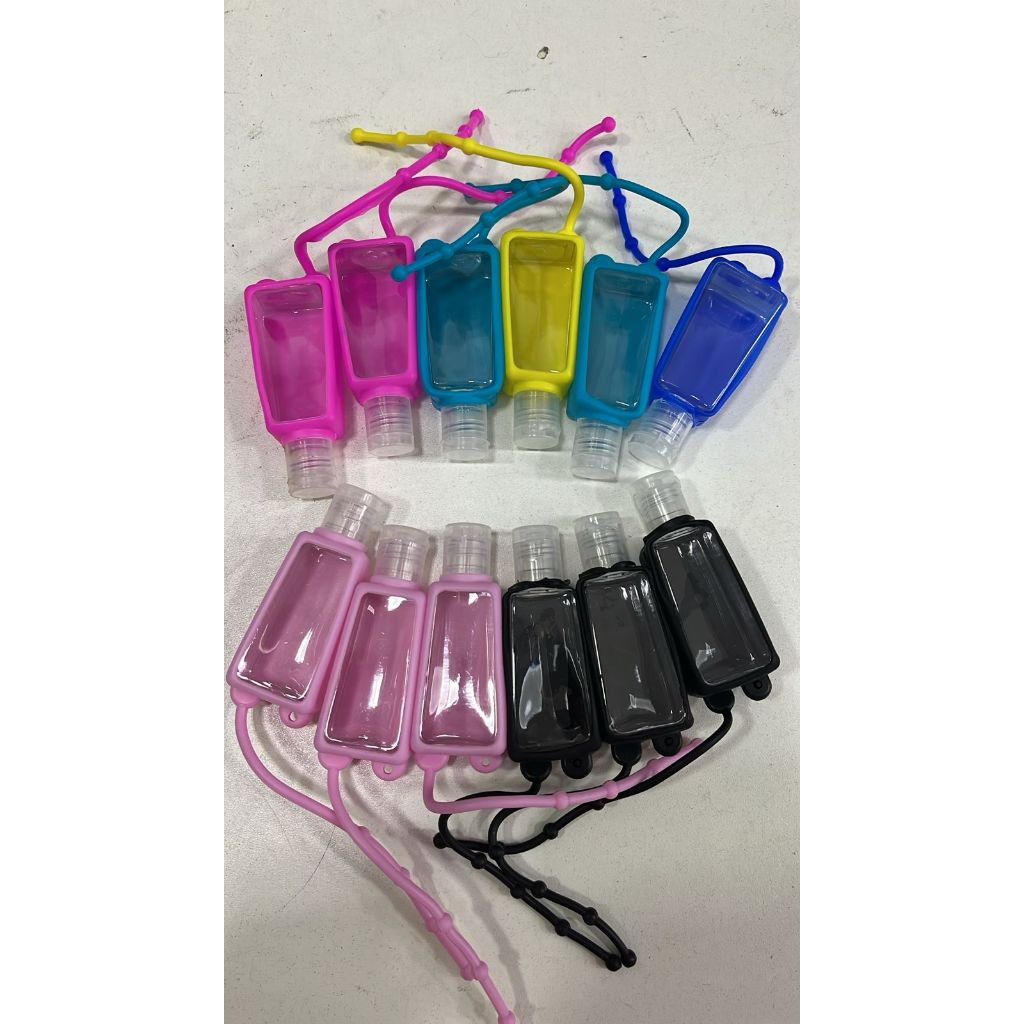 KIT 12 Porta Álcool em Gel 30ml | Prático, Compacto e Colorido | Ideal para Viagens, Escola e Trabalho