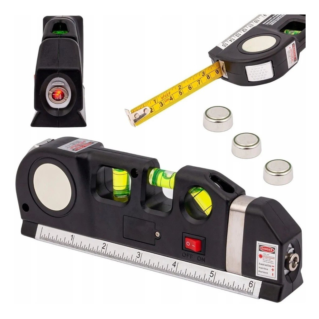 Nível Laser Profissional Trena Tripé Horizontal Vertical Nivelador a laser em Oferta na Shopee
