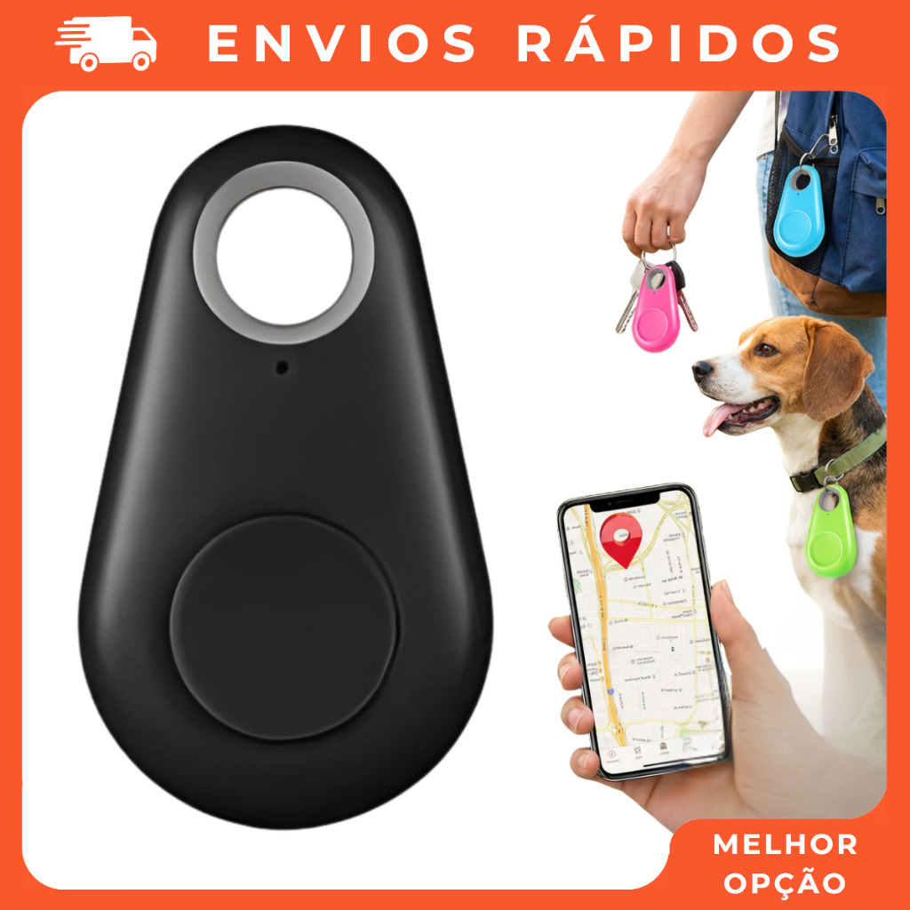 Mini Rastreador iTag GPS Bluetooth Localizador Anti-Perda para Chaves Bolsa Carteira Pets