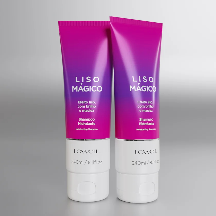 Shampoo Liso Mágico Lowell Keeping Liss 240ml - Hidratação e Brilho