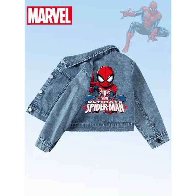 jaquetas jens personalizada tematico para menino tema homem-aranha