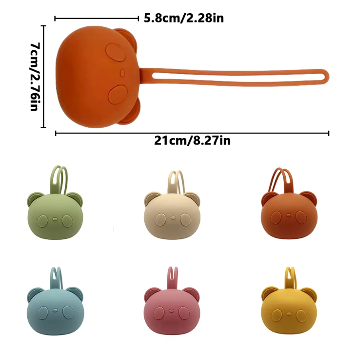 Porta chupeta de silicone do bebê, bpa livra, portátil, recipiente, caixa, armazenamento de chupeta acessórios