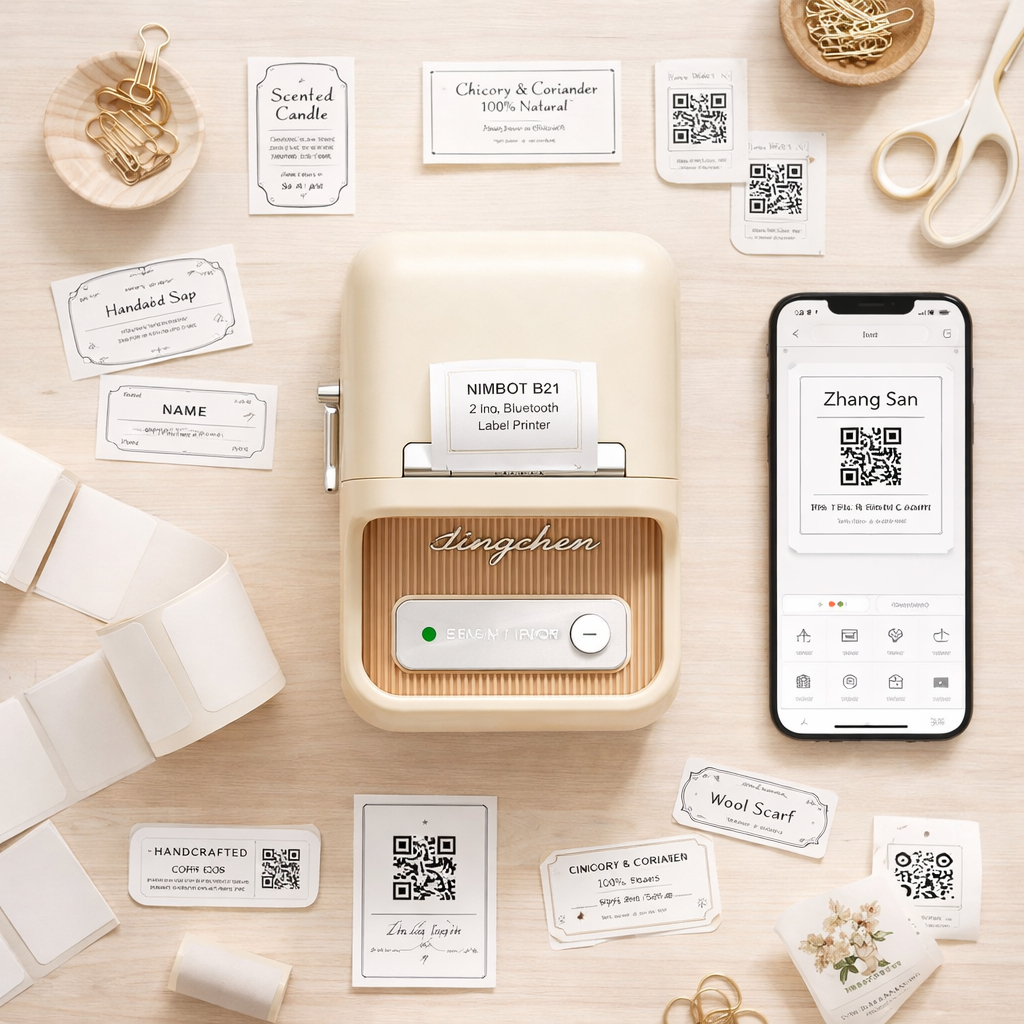 Niimbot B21 Pro Impressora Portátil Térmica Bluetooth Etiquetas Adesivas Térmicas Sem Tinta