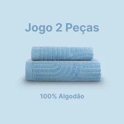 Jogo de Toalha Bia Enxovais Dunna 470g/m² 100% Algodão 2 Peças