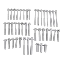 Kit Parafusos Motor Flangeado 40 peças Zincado Honda Titan 150 2004 a 2015 completo